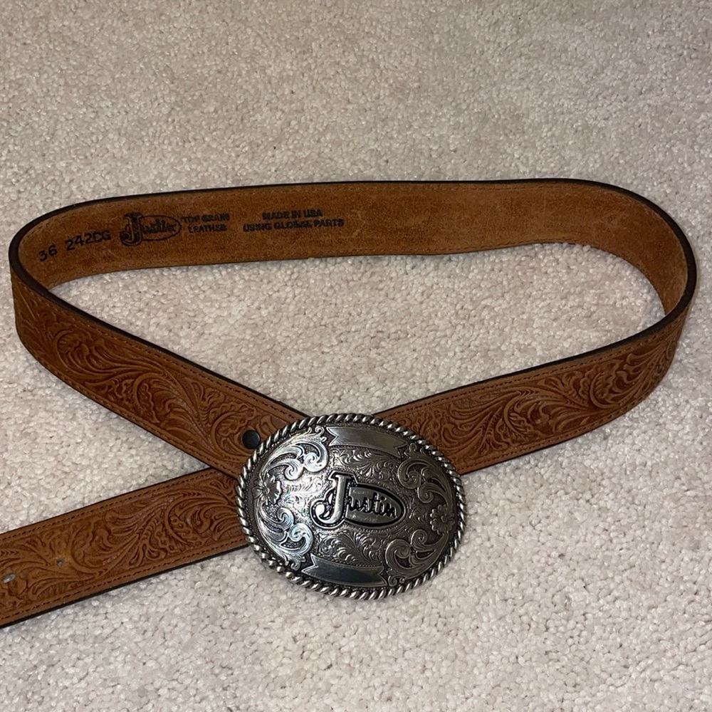 Justin Leather Belt
